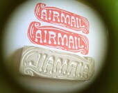 Airmail No.2 Handcarved Rubber Stamp