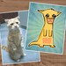 Custom Pet portrait from your photos Cats Dogs Bunnies DIGITAL VERSION
