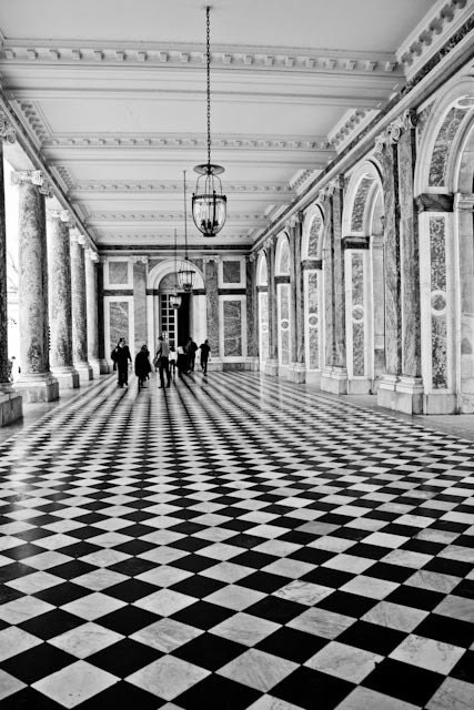 Paris photography - As Seen in Harpers Bazaar Walking in Black and White - French Architecture ,Versailles, France, Paris Photography - rebeccaplotnick