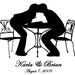 Custom Silhouette Portrait - Wedding Couple - JUST SEND ME YOUR PHOTO AND I DO THE REST
