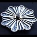 24 Petal Silver/ 18ct gold Brooch