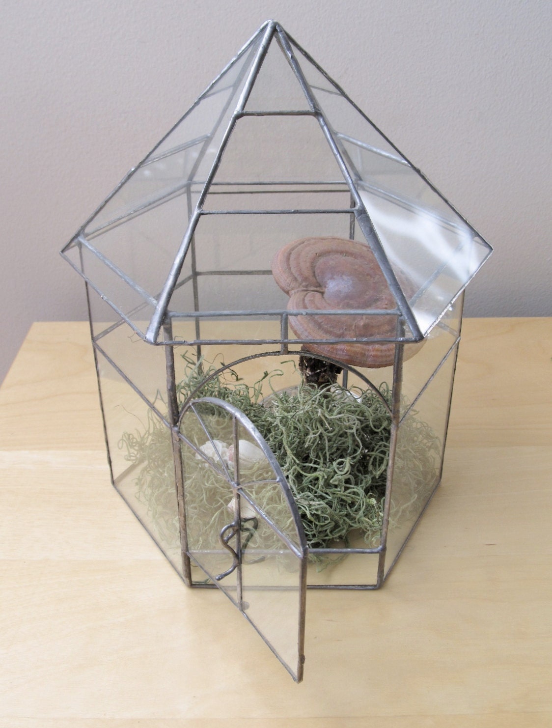 vintage greenhouse botanical garden glass terrarium
