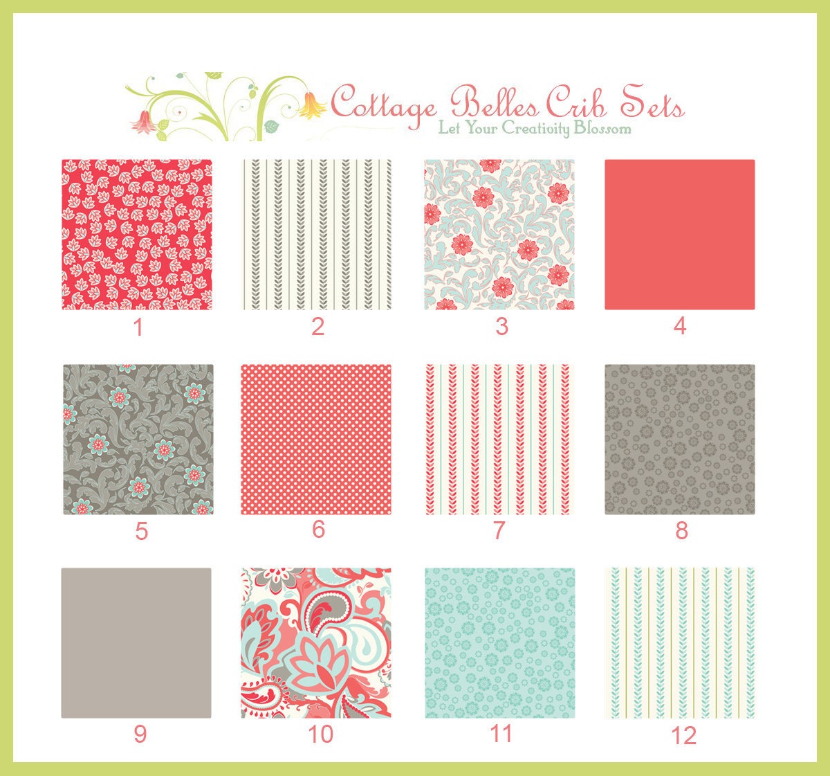 Custom Baby Changing Pad Cover - Verona 1 - by Cottage Belles
