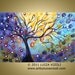 on sale Original Large Painting Fantasy Abstract Tree landscape Artwork ONE PIECE of EDEN by Luiza Vizoli