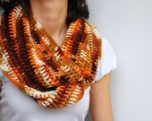 Cashmere Infinity Scarf. Winter Accessories. knit crochet long endless loop scarf. Holiday accessories