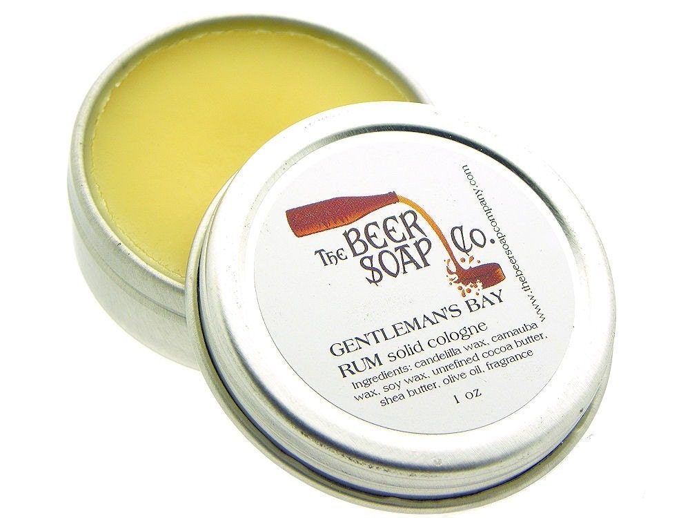 Gentlemans Bay Rum Solid Cologne  by The Beer Soap Company 1 oz