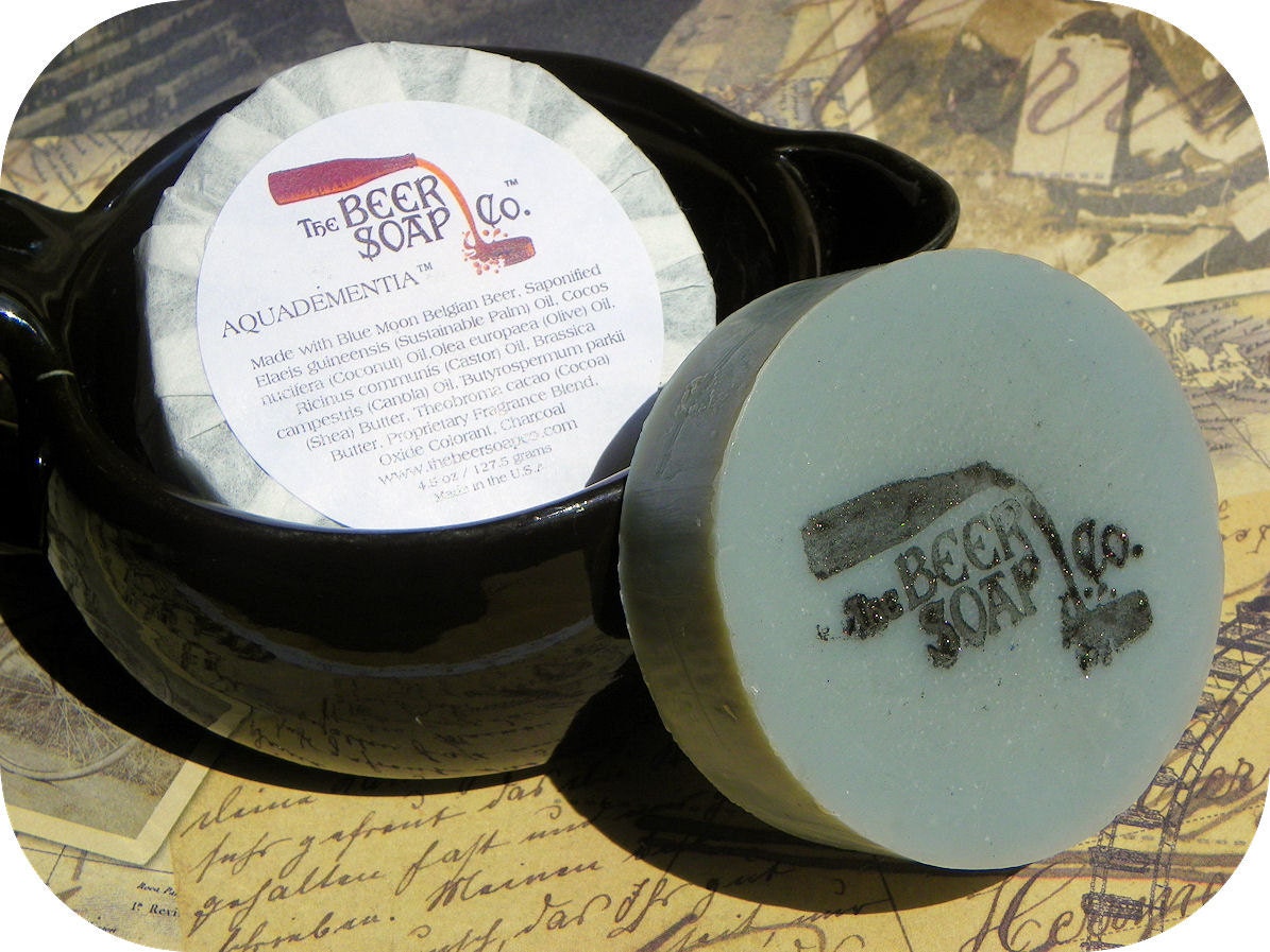 Handmade Soap Gifts For Men - Aquadementia Beer Soap - Made with Blue Moon Belgian White Ale