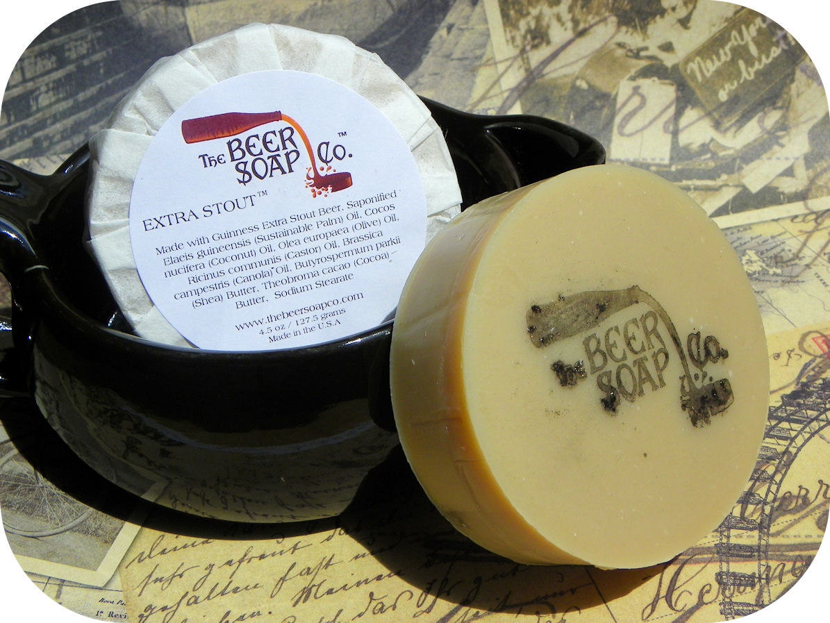 Handmade Soap Gifts For Men - Extra Stout Beer Soap- Made with Guinness Extra Stout Beer