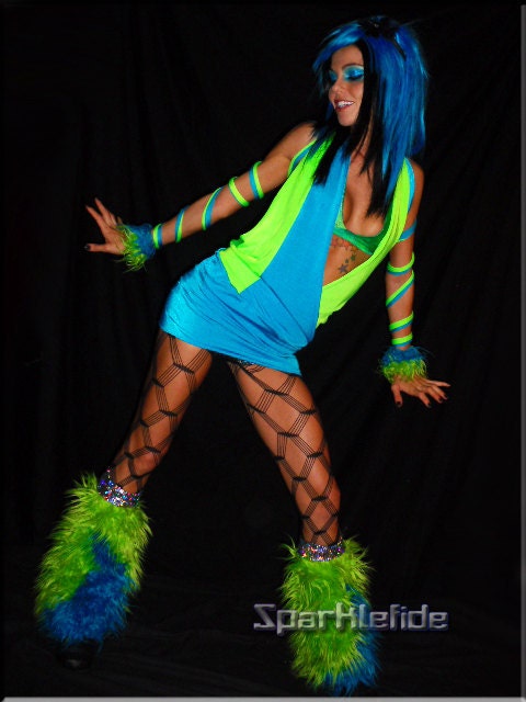 UV Cyber Gravity Rave Costume