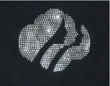 Girl Scout Logo Rhinestone Trefoil Faces Transfer- DIY Iron-On