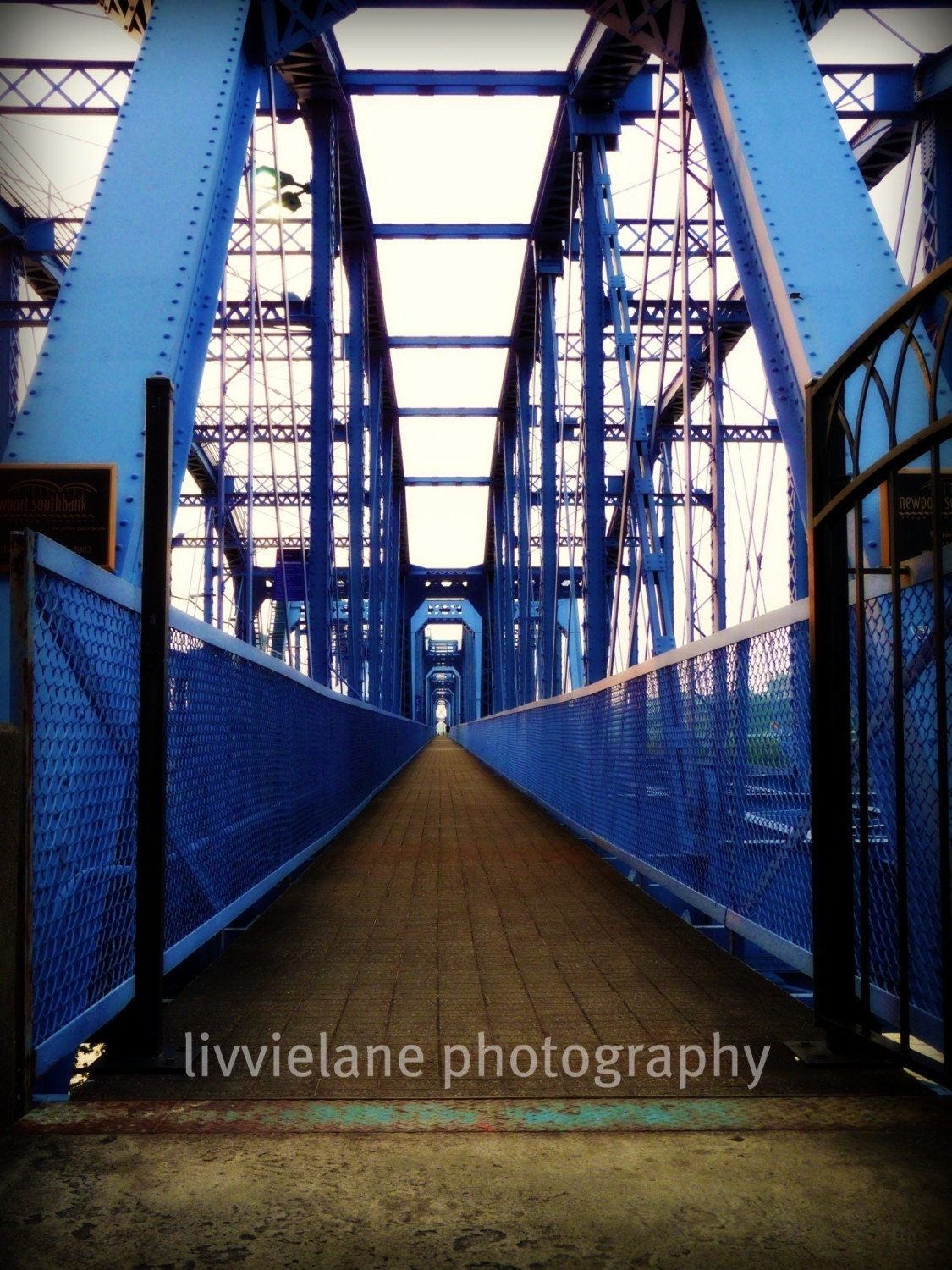 Cincinnati Photo - Purple People Bridge - 12 x 18 fine art color photograph