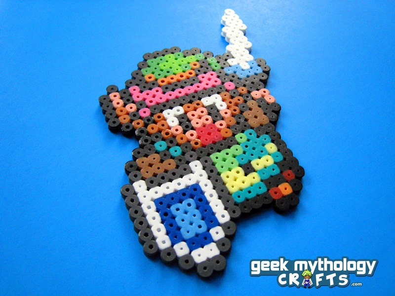 Legend of Zelda Link to the Past Link Perler Bead Sprite Pixel Art Decoration