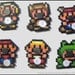 Set of 6 Super Mario Bros 3 Bead Sprite Magnets