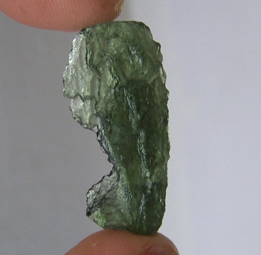 Large Moldavite - Crystal gem mineral specimen - wire wrap jewelry stone - Raw natural genuine - Meteorite - Tektite - Coyoterainbow