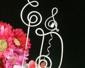 3 Piece Initial Cake topper Personalized for a unique couple Wedding cake decoration Anniversary Engagement Cake and Cupcakes