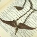 Icarus Flying Brass Necklace