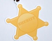Cowboy Party - Set of 10 Sheriff Badge Favor Tags by The Birthday House Il_170x135