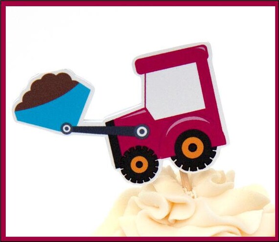 bulldozer cupcakes