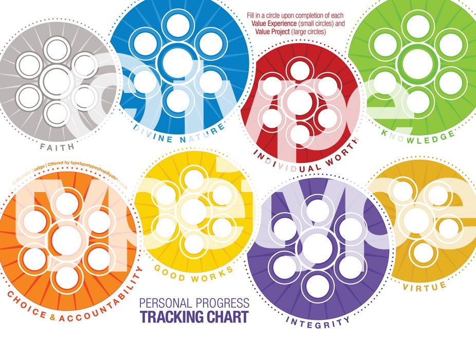personal progress tracking chart (10-pack)