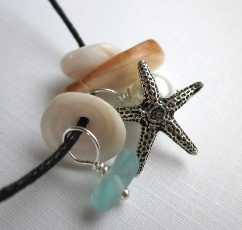 Big Island Seashells Sea Glass Treasures Beach Wedding Necklace