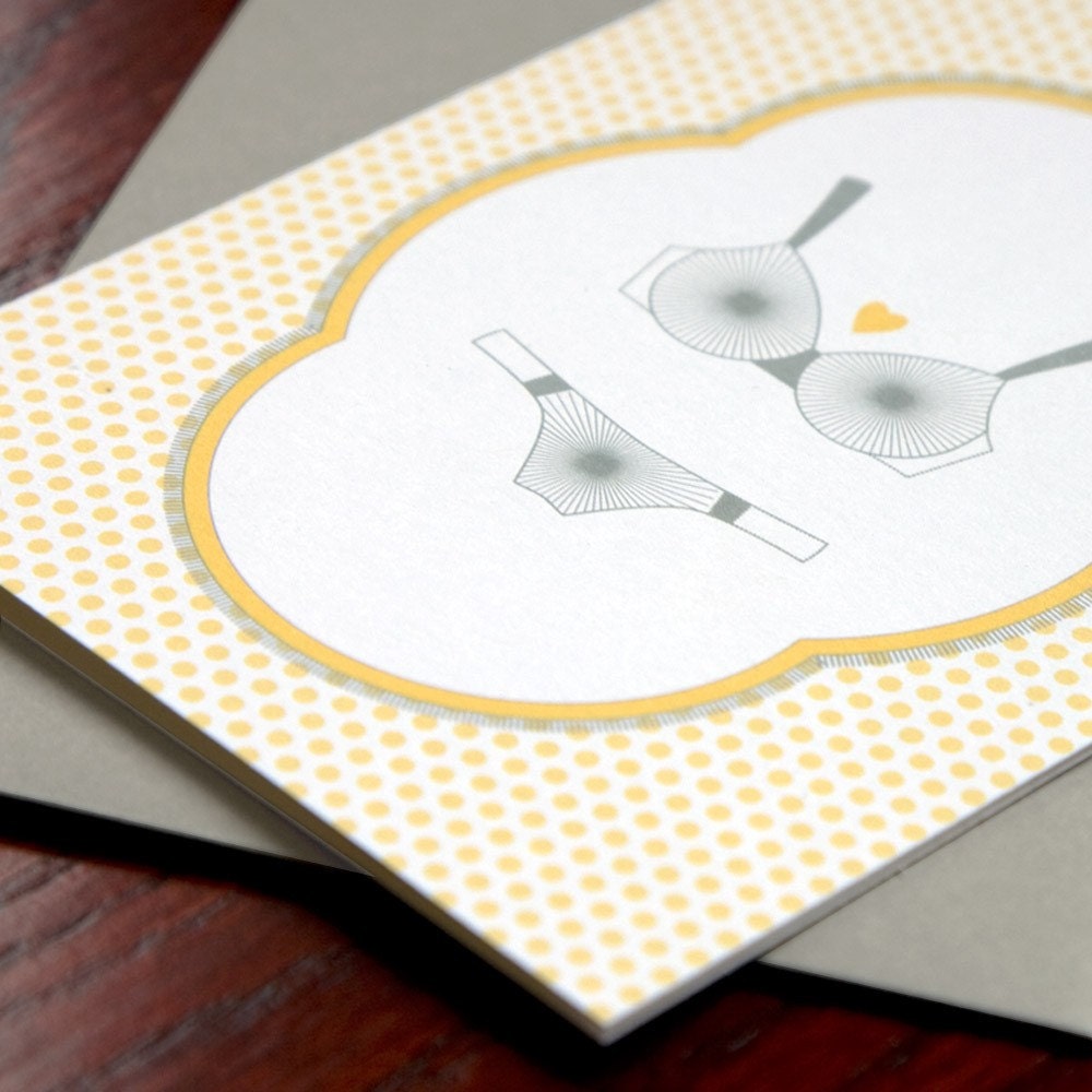 Unmentionable Notecards -Yellow (set of 5)