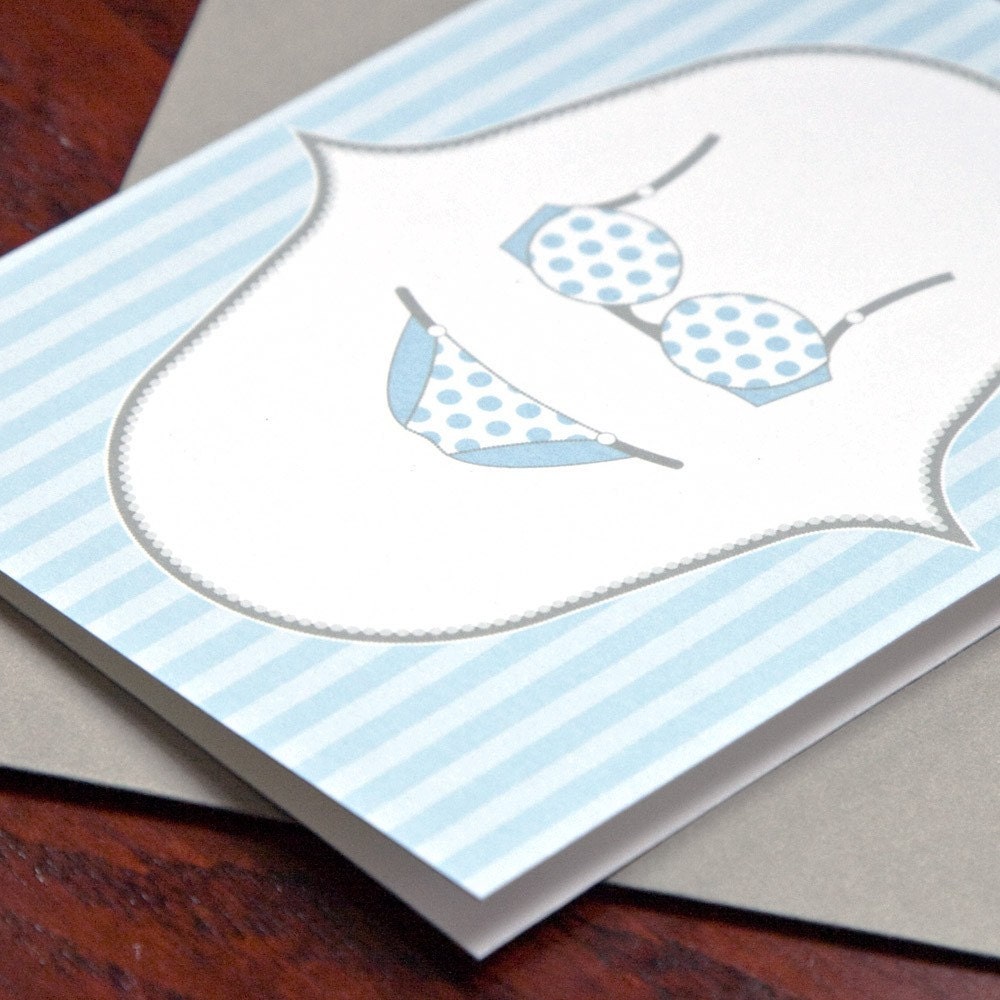 Unmentionable Notecards - Blue (set of 5)