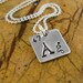 Silver Periodic Table Necklace Science Geekery Necklace Personalized Teacher Appreciation Gift Period Table Elements Ag Fine Silver PMC