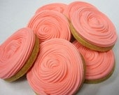 ROSETTE DOTS Decorated Sugar Cookies, 1 Dozen