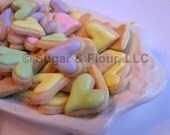 ITTY BITTY Bite Size HEART Sugar Cookies, 1/2 Pound