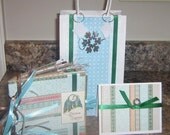 Merry Christmas Mini Paper Bag Album Set with Bag and Card