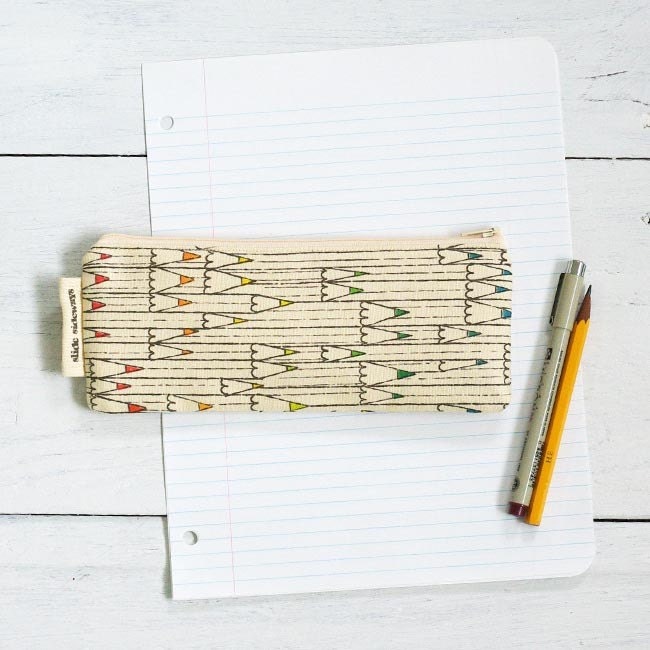 Cotton Pencil Pouch
