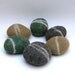 Felted Rocks, pebbble stones wool felt home decor natural river woodland colorful beach cottage handmade dude housewarming gift Earth woolly