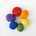 Rainbow Felted Stones, pebbbles rocks wool felt home decor natural dude Christms gift toy urban chic Stocking Stuffer