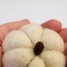 Pumpkins White Felted , Felt Wool Winter Wonderland Home Decor whimsical thanksgiving handmade Country Harvest decorating needle Fairyfolk