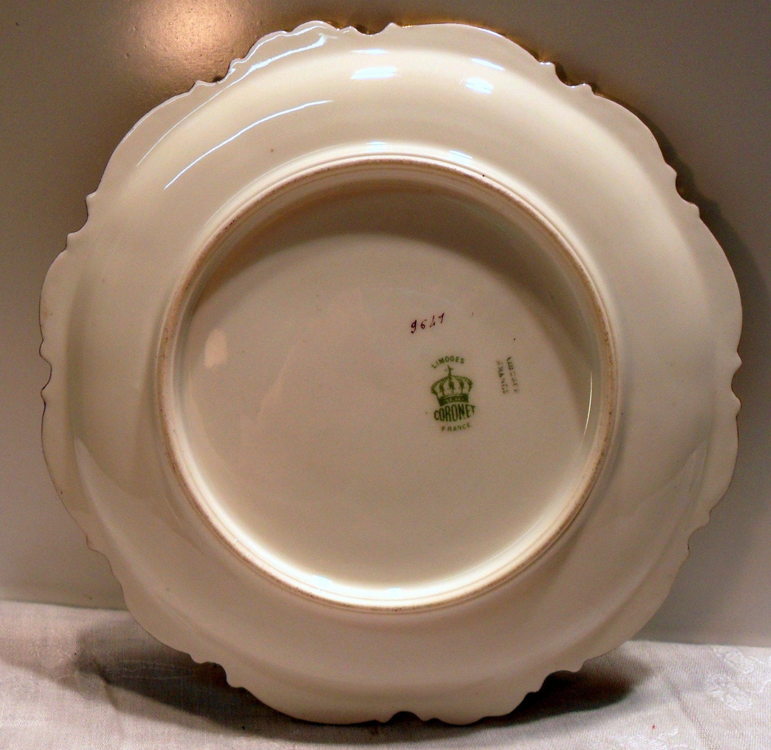 Victorian Chopin Limoges France Plate Circa 1900 Brilliant Pansies Artist Signed