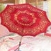 Vintage Umbrella Parasol Red Yellow Black Umbrella Colorful