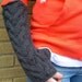 Custom order for WallGlitz - Bella's Mittens Fingerless - Charcoal Gray