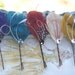 Hair Pins - Peacock Feather Hair Pin - Set of Two - YOU CHOOSE - ready to ship - purple, turquoise, ivory, red, blue, yellow,