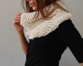 SPRING CLEANING SALE Chunky Hand Knit Cowl in Tundra