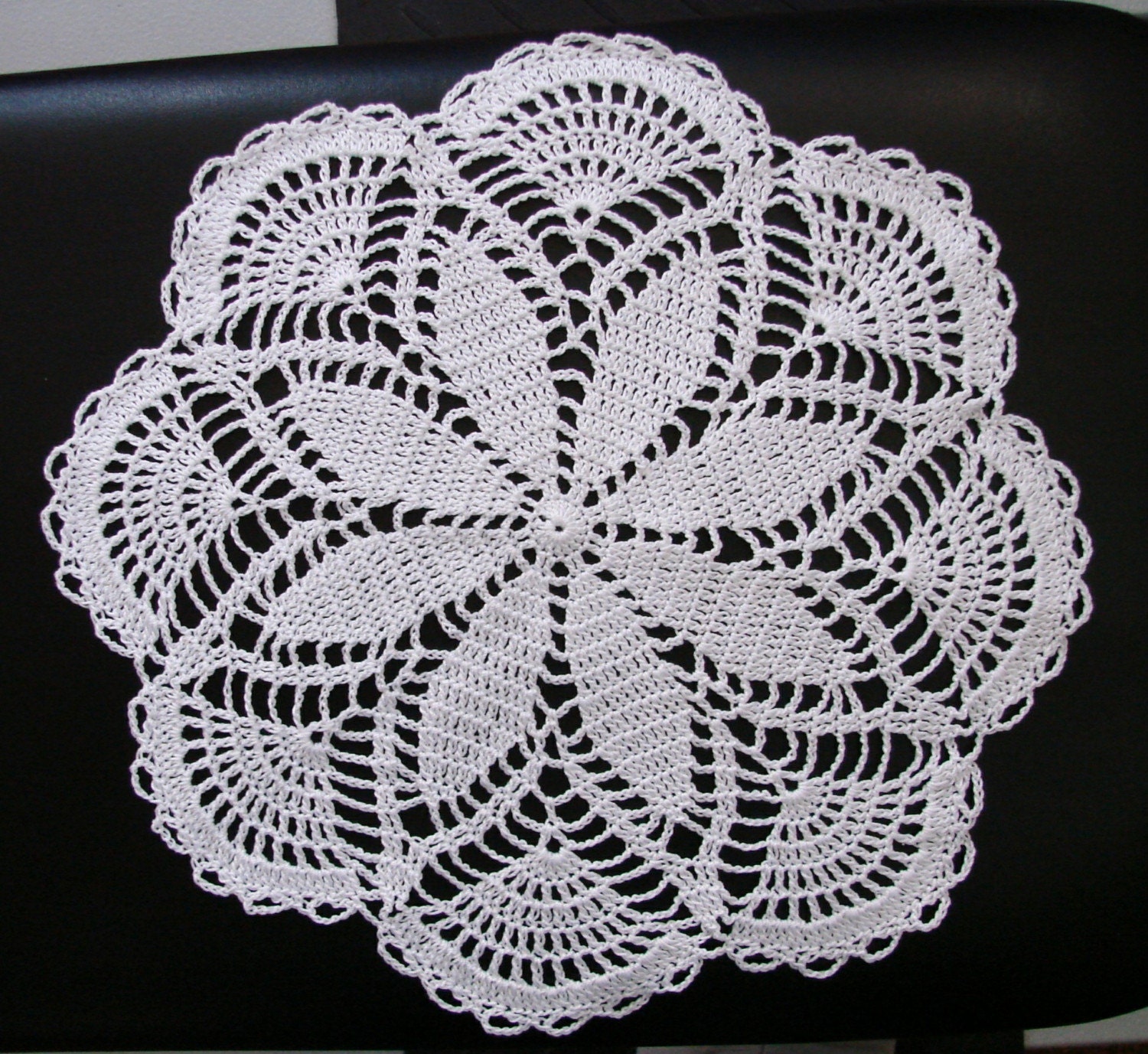 Crocheted Fans Doily