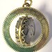 Vintage mismatch set of 50s vintage florida glass souvenir earrings and pendant
