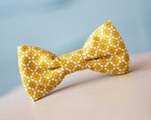 Child Size Bow Tie in Mustard- Clip on