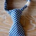 Necktie for baby or toddler vintage Blue Houndstooth