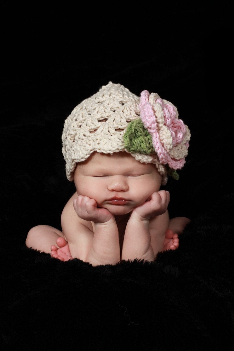 Crochet Baby Hat, Baby Girl Hat, Baby Beanie Hat, Crochet Baby Hat for Girls, MADE TO ORDER