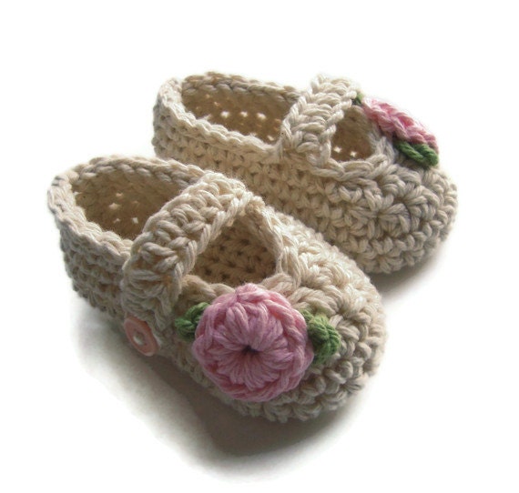 Crochet Baby Mary Jane Booties/ShoesMADE TO ORDER03 months or 36