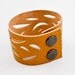 Leather Cutout Cuff (Curry Yellow)