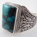 SALE ---- Vintage Sterling Heavy Black Matrix Turquoise Superchunk Cuff Bracelet