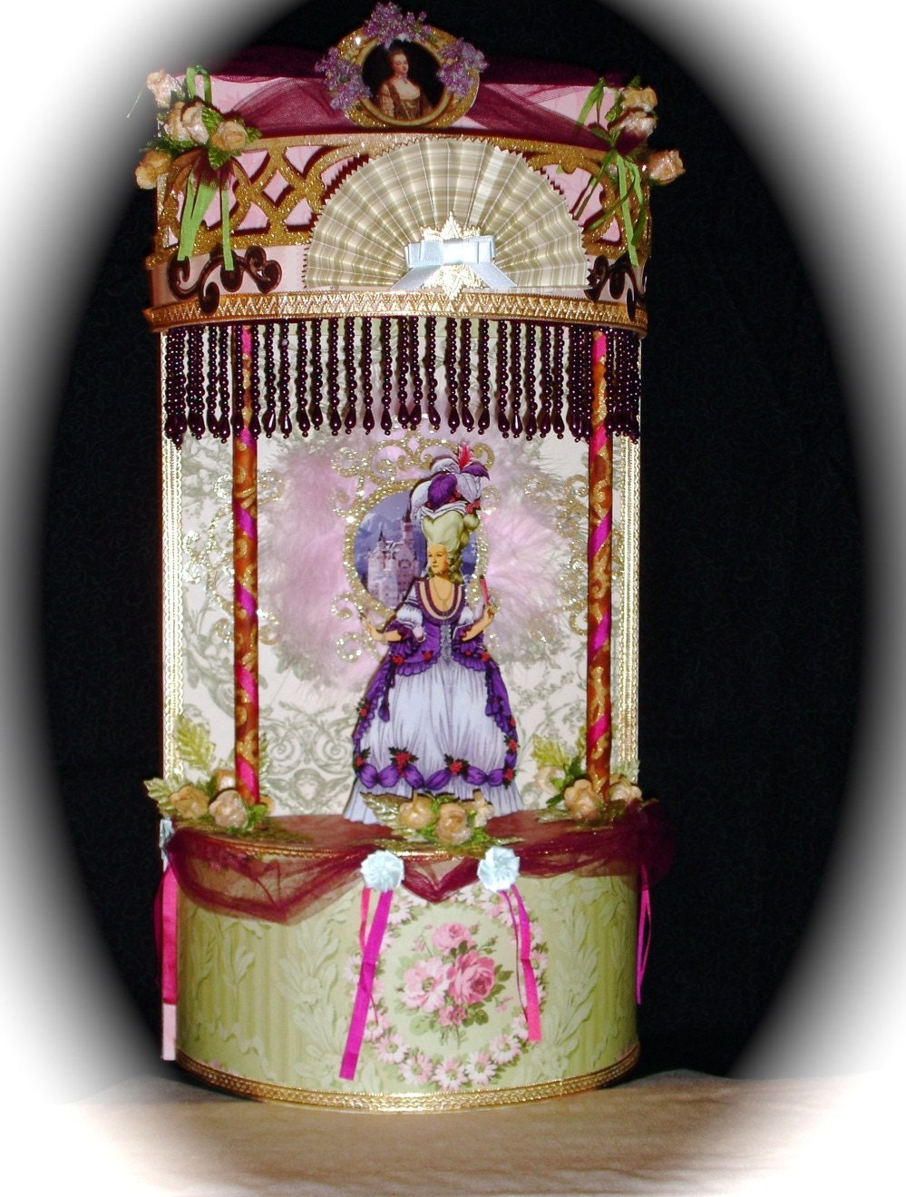 Lavish Marie Antoinette Mini Theatre Display Stand OOAK Original