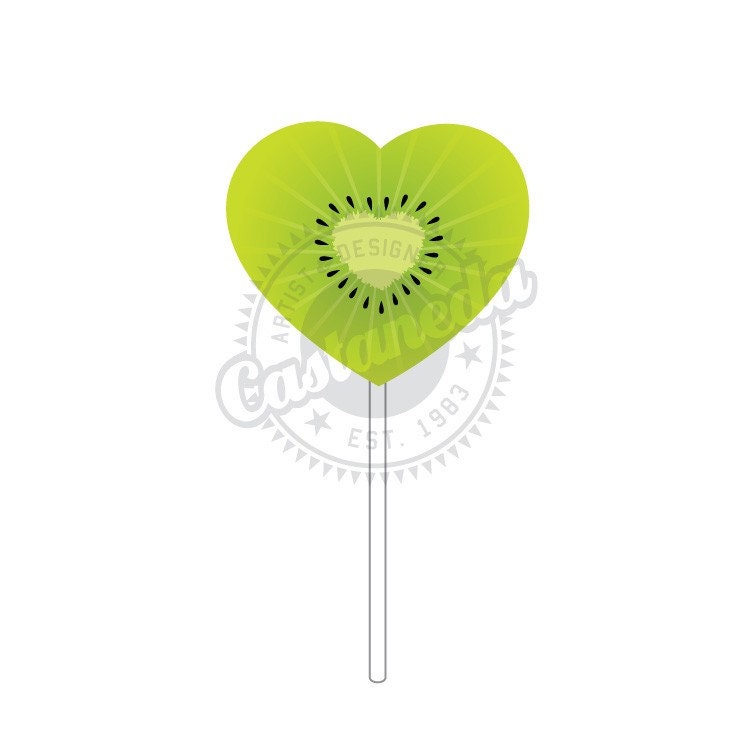 kiwi heart sucker - clipart