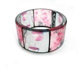 Resin Bangle, Chunky  Bracelet, Nostalgia, Instagram Inspired, vintage feel, photo bangle, by BuyMyCrap